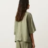 Cămășă oversize cu mâneci scurte, 100% in Cămășă oversize cu mâneci scurte, 100% in