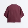 Cămășă oversize cu mâneci scurte din 100% in Cămășă oversize cu mâneci scurte din 100% in