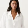 Cămășă oversized cu mâneci scurte, 100% in Cămășă oversized cu mâneci scurte, 100% in