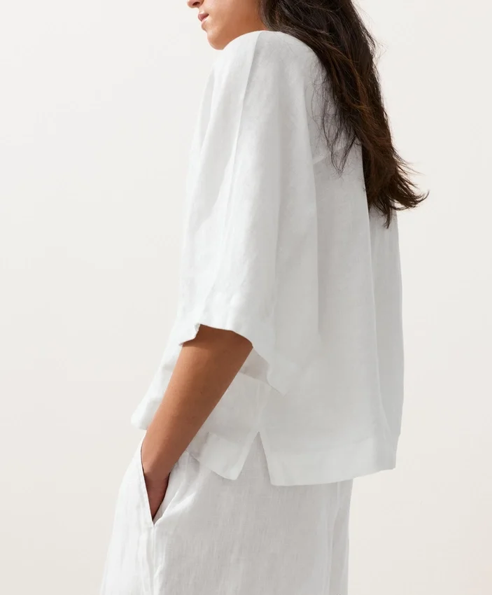Cămășă oversized cu mâneci scurte, 100% in Cămășă oversized cu mâneci scurte, 100% in