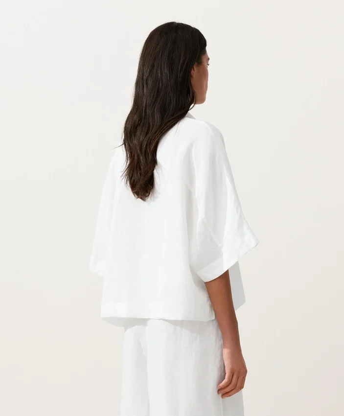 Cămășă oversized cu mâneci scurte, 100% in Cămășă oversized cu mâneci scurte, 100% in