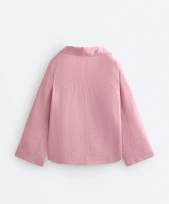 Cămășă polo oversize cu mâneci lungi, 100% in Cămășă polo oversize cu mâneci lungi, 100% in