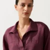 Cămășă polo oversize cu mâneci lungi, 100% in