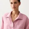 Cămășă polo oversize cu mâneci lungi, 100% in Cămășă polo oversize cu mâneci lungi, 100% in