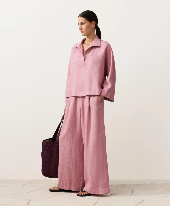 Cămășă polo oversize cu mâneci lungi, 100% in Cămășă polo oversize cu mâneci lungi, 100% in