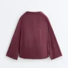 Cămășă polo oversize cu mâneci lungi, 100% in