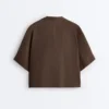 Cămășa polo oversize cu mâneci scurte, 100% in