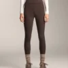 Colanți călduroși, cu talie înaltă, lungi până la gleznă, cu buzunare, 70 cm