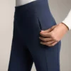 Colanți călduroși, cu talie înaltă, lungi până la gleznă, cu buzunare, 70 cm