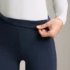 Colanți călduroși, cu talie înaltă, lungi până la gleznă, cu buzunare, 70 cm