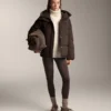 Colanți călduroși, cu talie înaltă, lungi până la gleznă, cu buzunare, 70 cm