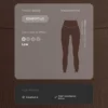 Colanți Comfortlux cu talie foarte înaltă, lungi până la gleznă, model Fuseau