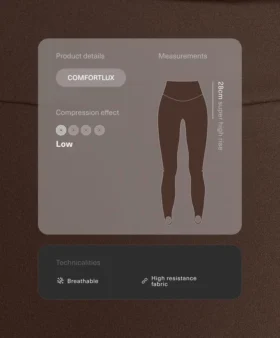 Colanți Comfortlux cu talie foarte înaltă, lungi până la gleznă, model Fuseau Colanți Comfortlux cu talie foarte înaltă, lungi până la gleznă, model Fuseau