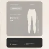 Colanți Comfortlux cu talie înaltă, cu nervuri, lungime până la gleznă, 65 cm