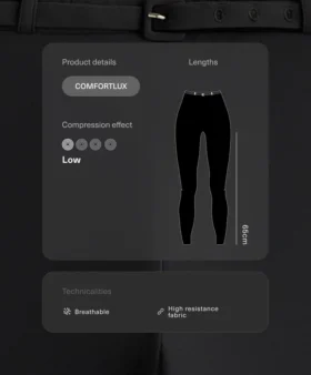 Colanți Comfortlux cu talie înaltă de 65 cm, lungi până la gleznă, cu curea Colanți Comfortlux cu talie înaltă de 65 cm, lungi până la gleznă, cu curea