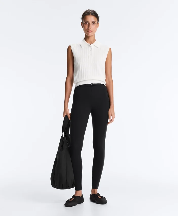 Colanți Comfortlux cu talie înaltă de 65 cm, lungi până la gleznă, cu curea Colanți Comfortlux cu talie înaltă de 65 cm, lungi până la gleznă, cu curea
