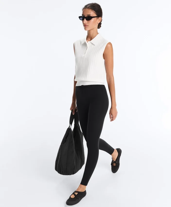 Colanți Comfortlux cu talie înaltă de 65 cm, lungi până la gleznă, cu curea Colanți Comfortlux cu talie înaltă de 65 cm, lungi până la gleznă, cu curea