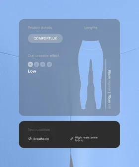Colanți Comfortlux cu talie înaltă și lungime până la gleznă Colanți Comfortlux cu talie înaltă și lungime până la gleznă