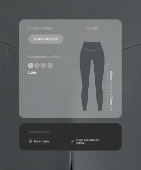 Colanți Comfortlux cu talie înaltă și lungime până la gleznă Colanți Comfortlux cu talie înaltă și lungime până la gleznă