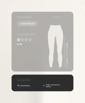 Colanți Comfortlux cu talie înaltă și lungime până la gleznă Colanți Comfortlux cu talie înaltă și lungime până la gleznă