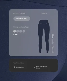 Colanți Comfortlux cu talie înaltă și lungime până la gleznă Colanți Comfortlux cu talie înaltă și lungime până la gleznă