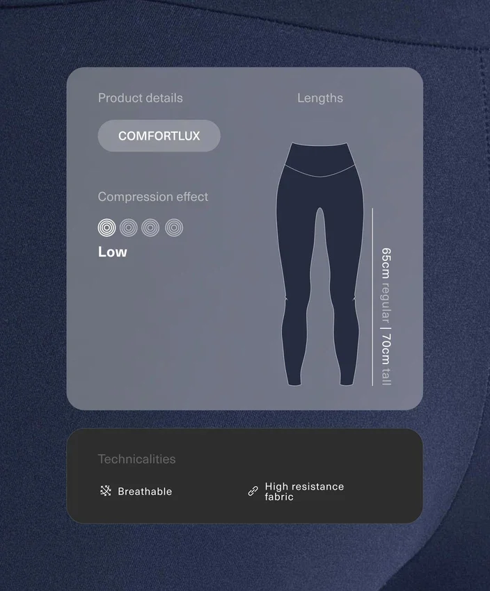 Colanți Comfortlux cu talie înaltă și lungime până la gleznă Colanți Comfortlux cu talie înaltă și lungime până la gleznă