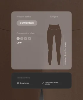 Colanți Comfortlux cu talie înaltă și lungime până la gleznă Colanți Comfortlux cu talie înaltă și lungime până la gleznă