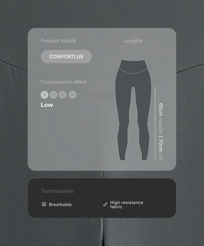 Colanți Comfortlux cu talie înaltă și lungime până la gleznă Colanți Comfortlux cu talie înaltă și lungime până la gleznă