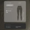Colanți Comfortlux cu talie înaltă și nervuri, lungi până la gleznă