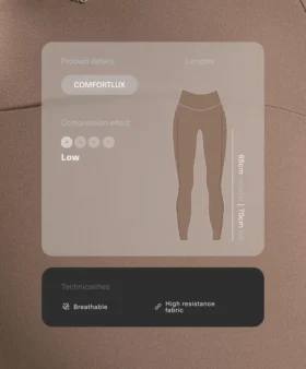 Colanți Comfortlux cu talie înaltă și tiv cu ochiuri, lungi până la gleznă Colanți Comfortlux cu talie înaltă și tiv cu ochiuri, lungi până la gleznă