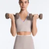 Colanți compresivi cu talie înaltă și contrast, lungi până la gleznă Colanți compresivi cu talie înaltă și contrast, lungi până la gleznă