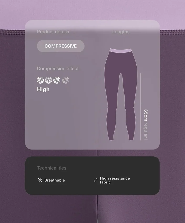 Colanți compresivi cu talie înaltă, lungi până la gleznă (65 cm) Colanți compresivi cu talie înaltă, lungi până la gleznă (65 cm)