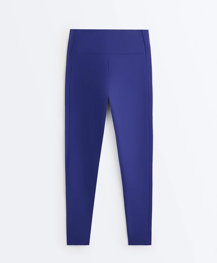 Colanți cu talie înaltă, Compressive, reflectorizanți, lungi până la gleznă Colanți cu talie înaltă, Compressive, reflectorizanți, lungi până la gleznă