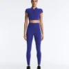 Colanți cu talie înaltă, Compressive, reflectorizanți, lungi până la gleznă Colanți cu talie înaltă, Compressive, reflectorizanți, lungi până la gleznă