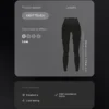 Colanți cu talie înaltă, lungi până la gleznă, cu tăietură în V, Light Touch, 65 cm
