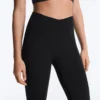 Colanți cu talie înaltă, lungi până la gleznă, cu tăietură în V, Light Touch, 65 cm