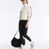 Colanți cu talie înaltă, lungi până la gleznă, cu tăietură în V, Light Touch, 65 cm