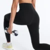 Colanți de bază Compressive, cu talie înaltă și lungime până la gleznă Colanți de bază Compressive, cu talie înaltă și lungime până la gleznă