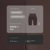 Colanți de ciclism cu talie înaltă și Core Control al zonei abdominale de 25 cm