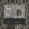 Colanți de ciclism Evermove cu talie înaltă de 20 cm, cu imprimeu leopard