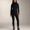 Colanți fără cusături, super-extra-calzi, cu talie înaltă, lungi până la gleznă, de 70 cm