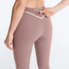 Colanți lungi până la gleznă, cu talie înaltă, Compressive Core Control, cu detalii contrastante Colanți lungi până la gleznă, cu talie înaltă, Compressive Core Control, cu detalii contrastante