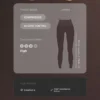 Colanți lungi până la gleznă, cu talie înaltă, Compressive Core Control, cu detalii în formă de val Colanți lungi până la gleznă, cu talie înaltă, Compressive Core Control, cu detalii în formă de val