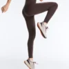 Colanți lungi până la gleznă, cu talie înaltă, Compressive Core Control, cu detalii în formă de val Colanți lungi până la gleznă, cu talie înaltă, Compressive Core Control, cu detalii în formă de val