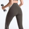 Colanți lungi până la gleznă, cu talie înaltă, Compressive, reflectorizanți, pentru Core Control în zona abdominală Colanți lungi până la gleznă, cu talie înaltă, Compressive, reflectorizanți, pentru Core Control în zona abdominală