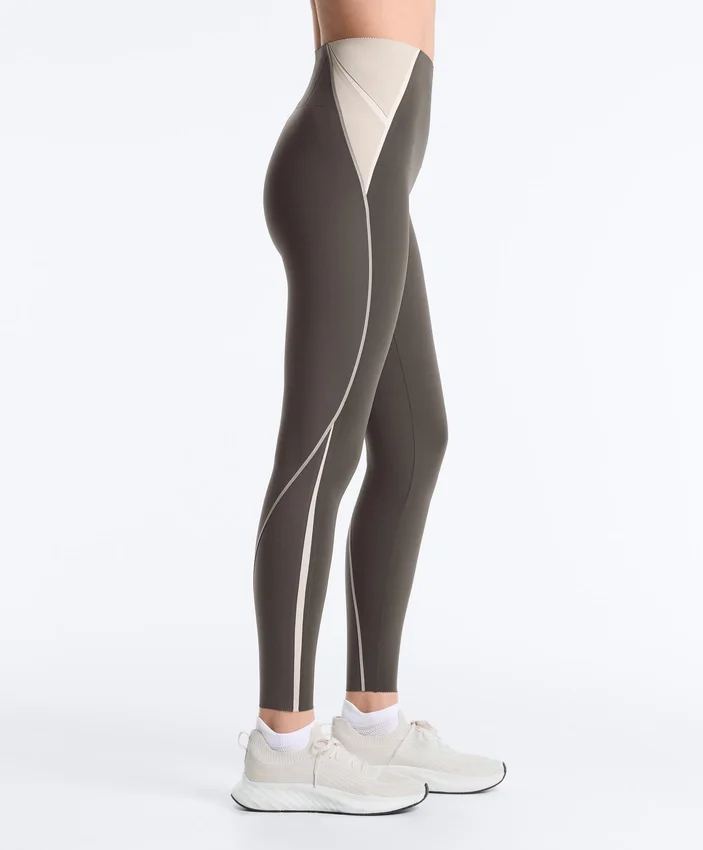 Colanți lungi până la gleznă, cu talie înaltă, Compressive, reflectorizanți, pentru Core Control în zona abdominală Colanți lungi până la gleznă, cu talie înaltă, Compressive, reflectorizanți, pentru Core Control în zona abdominală
