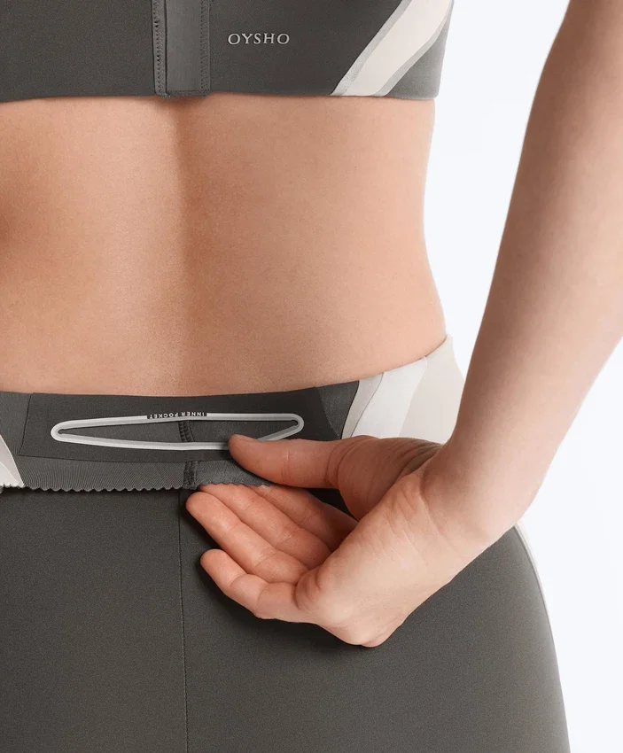Colanți lungi până la gleznă, cu talie înaltă, Compressive, reflectorizanți, pentru Core Control în zona abdominală Colanți lungi până la gleznă, cu talie înaltă, Compressive, reflectorizanți, pentru Core Control în zona abdominală