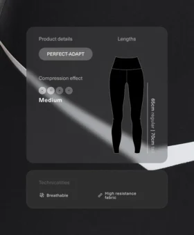Colanți Perfect-Adapt cu talie înaltă și lungime până la gleznă, cu detalii contrastante