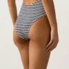 Costume de baie cu bretele în formă de halter, cu dungi