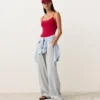 Costume de baie cu guler rotund din piqué
